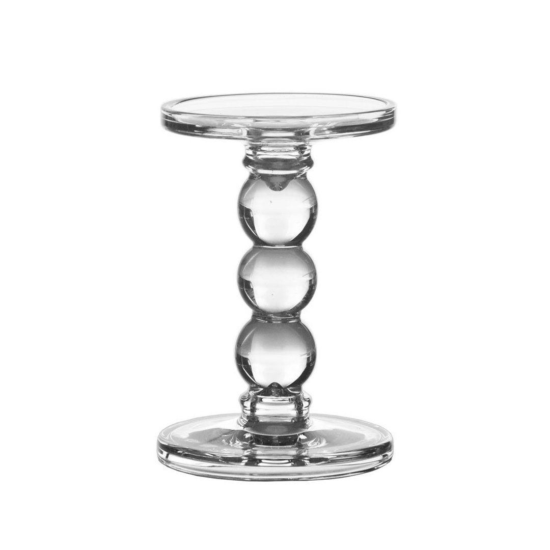 Imagem ilustrativa para Castiçal em cristal ecológico D10,8xA16,3cm