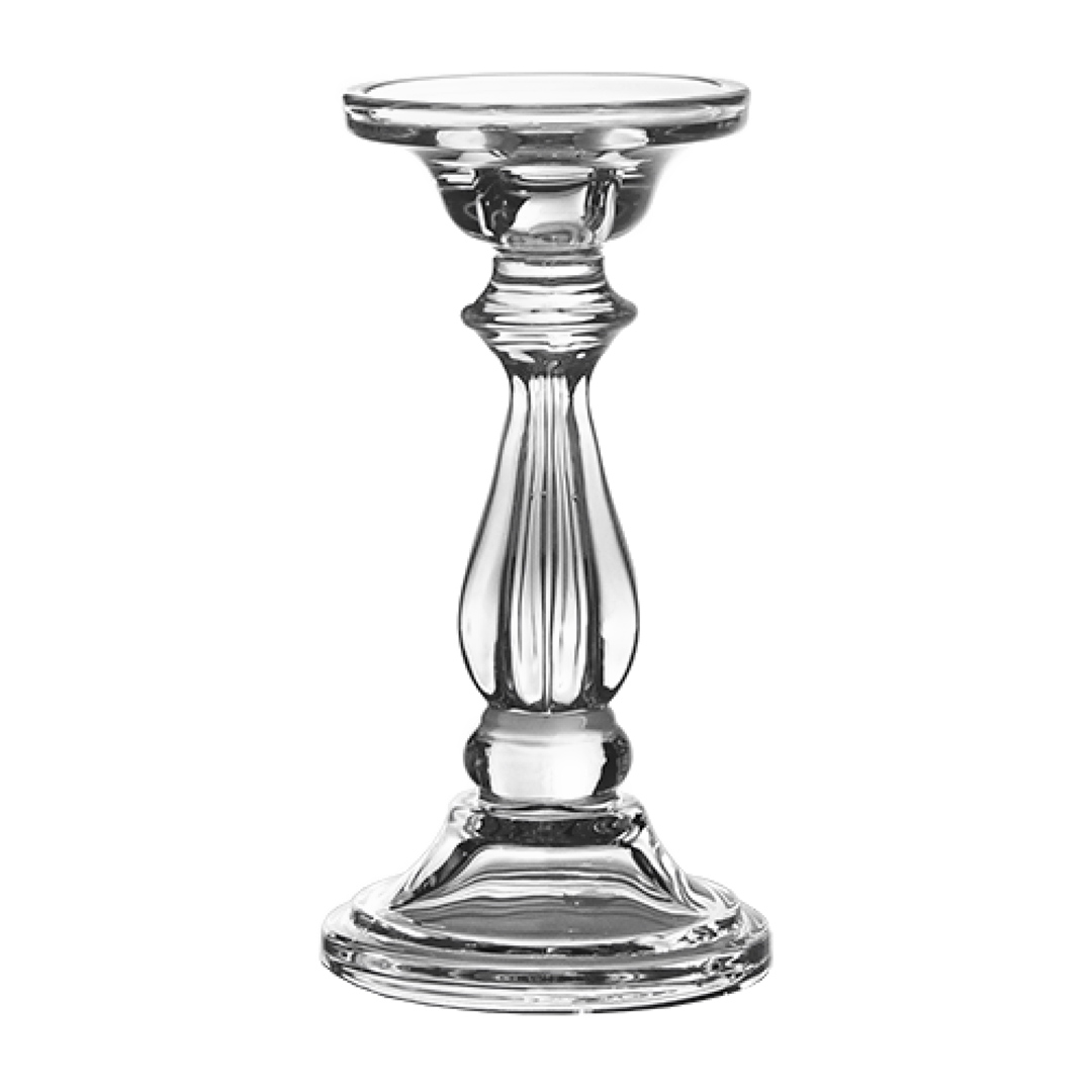 Imagem ilustrativa para Castiçal em cristal ecológico D10xA19,5cm