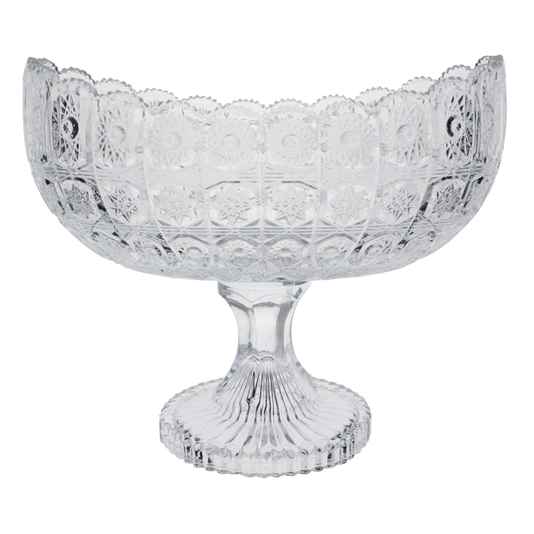 Fotografia para o produto Centro de mesa com pé em cristal ecológico L27xP15xA23cm