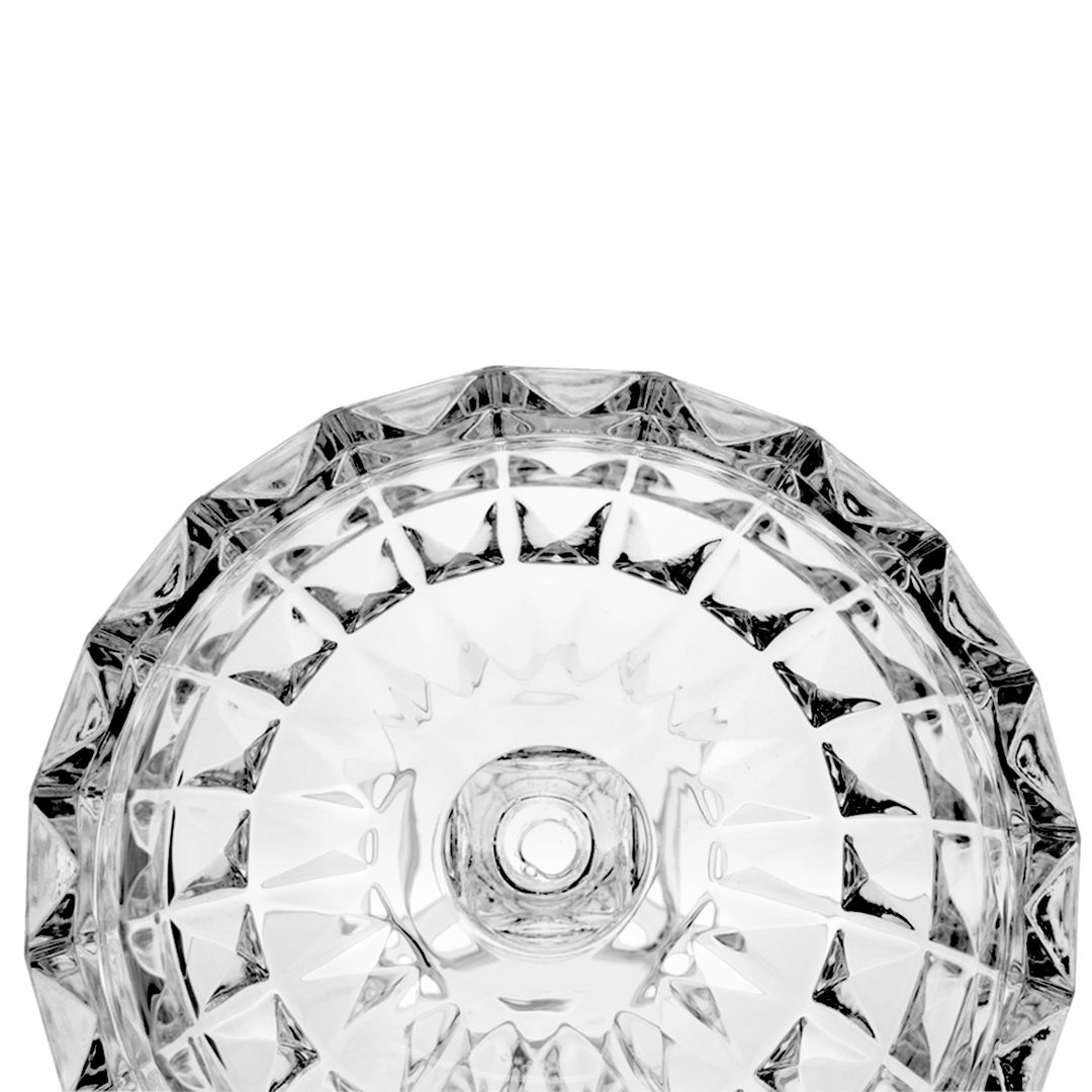 Fotografia para o produto Centro de mesa com pé em cristal ecológico 024,5xA21cm