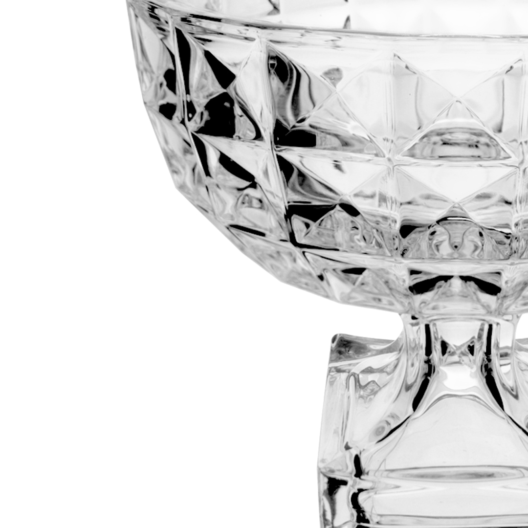 Fotografia para o produto Centro de mesa com pé em cristal ecológico 024,5xA21cm