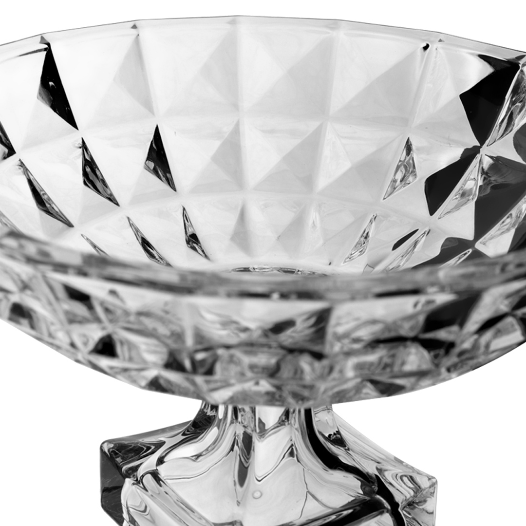 Fotografia para o produto Centro de mesa com pé em cristal ecológico 032,5xA19cm