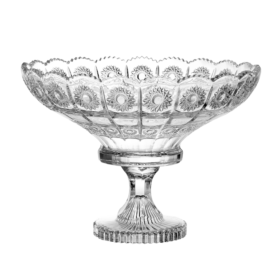 Fotografia para o produto Centro de mesa com pé em cristal ecológico 032,5xA23,5cm