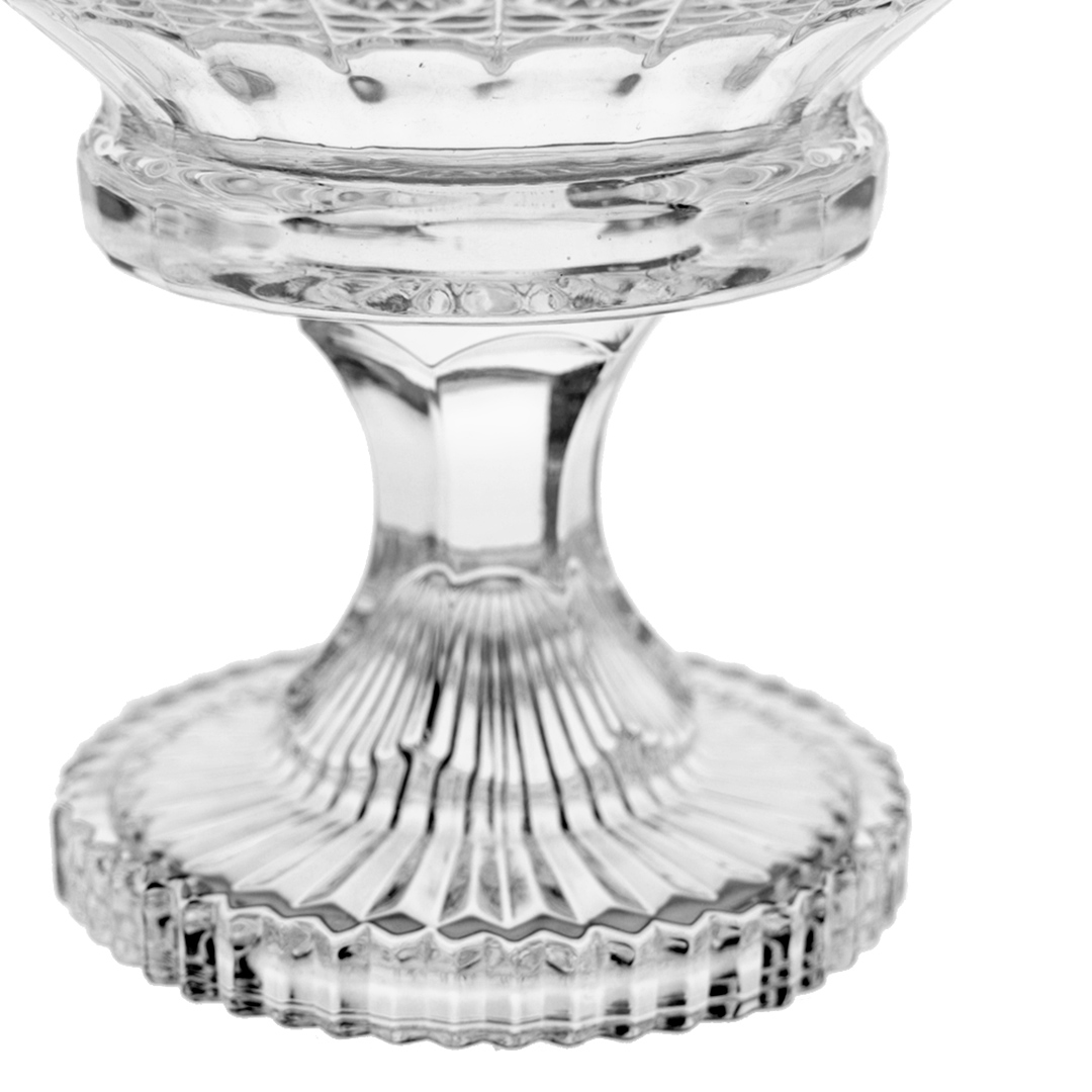 Fotografia para o produto Centro de mesa com pé em cristal ecológico 032,5xA23,5cm