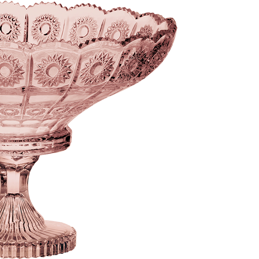 Fotografia para o produto Centro de mesa com pé em cristal ecológico 032,5xA23,5cm