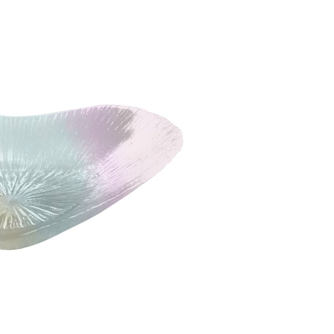 Fotografia para o produto Centro de mesa coração em vidro L15xP15xA3cm cor furta-cor