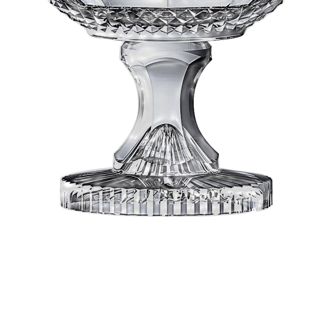 Fotografia para o produto Centro de mesa em cristal com pé 021,5xA21,5cm