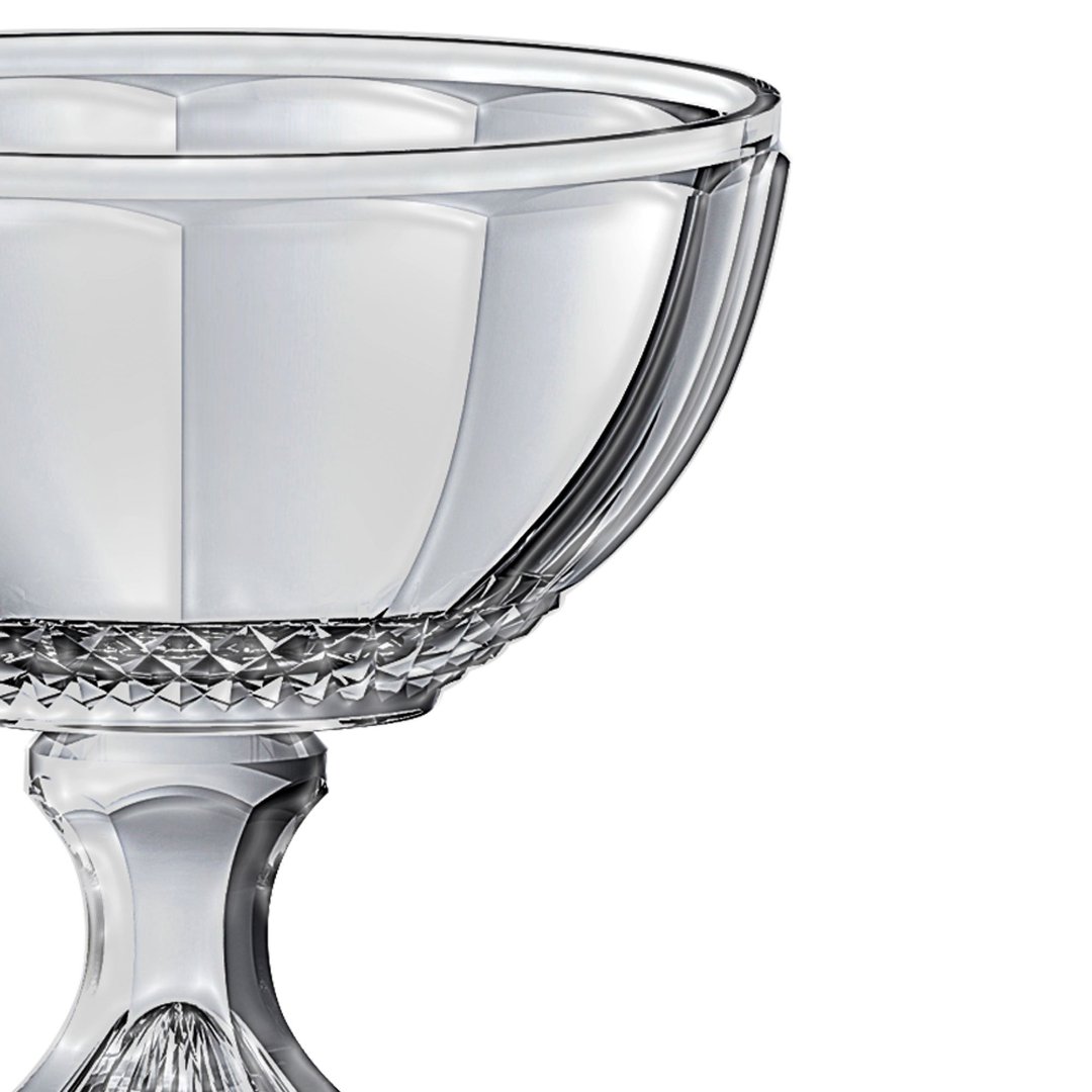 Fotografia para o produto Centro de mesa em cristal com pé 021,5xA21,5cm