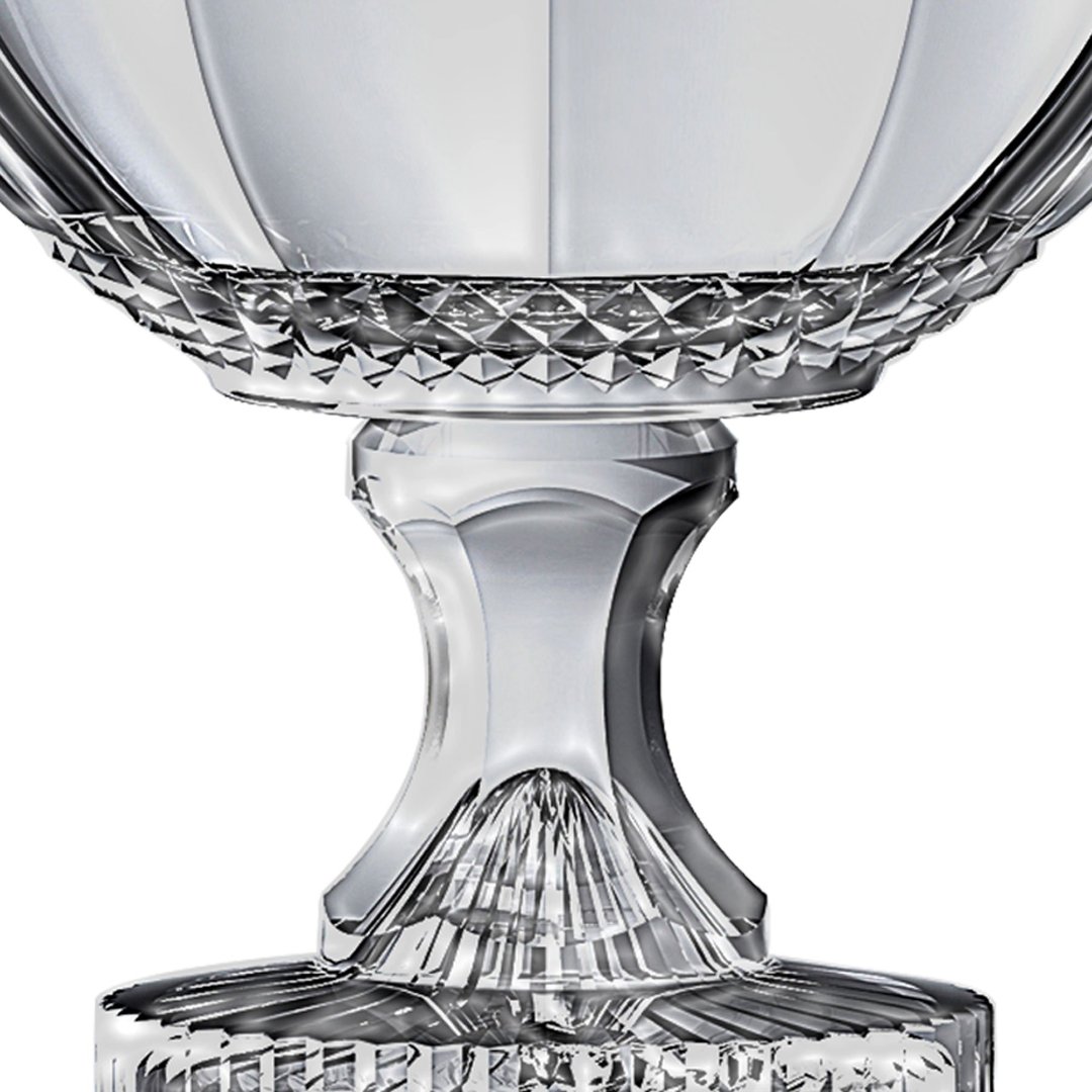 Fotografia para o produto Centro de mesa em cristal com pé 021,5xA21,5cm