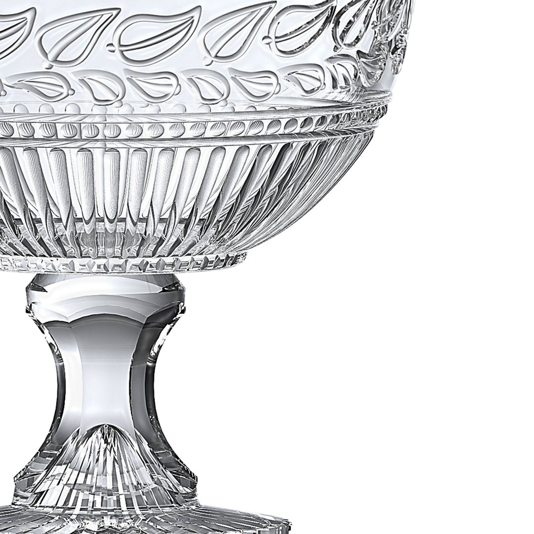 Fotografia para o produto Centro de mesa em cristal com pé 021,5xA21,5cm