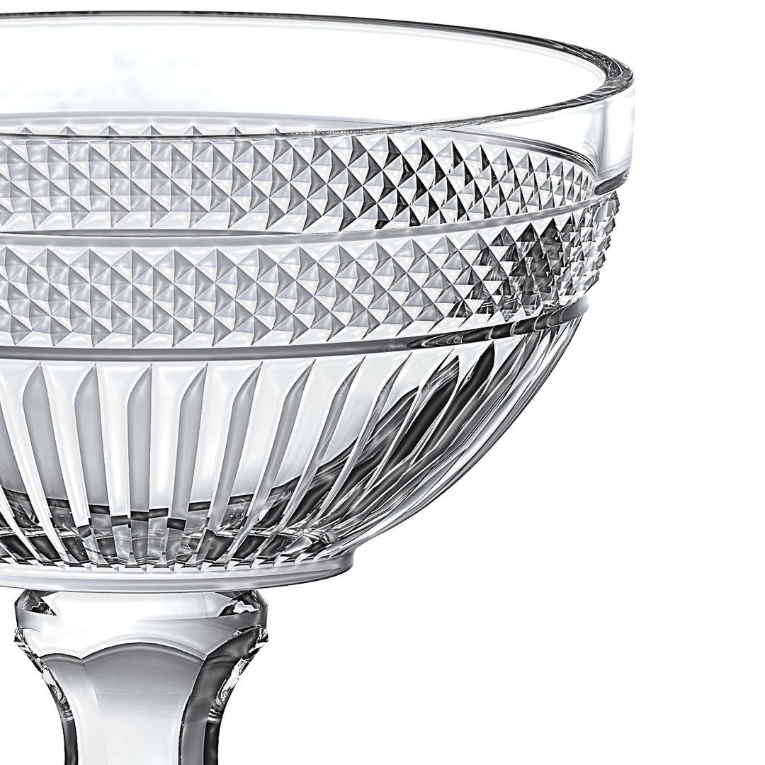 Fotografia para o produto Centro de mesa em cristal com pé 021,5xA21,5cm