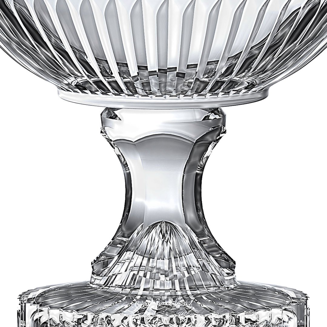 Fotografia para o produto Centro de mesa em cristal com pé 021,5xA21,5cm