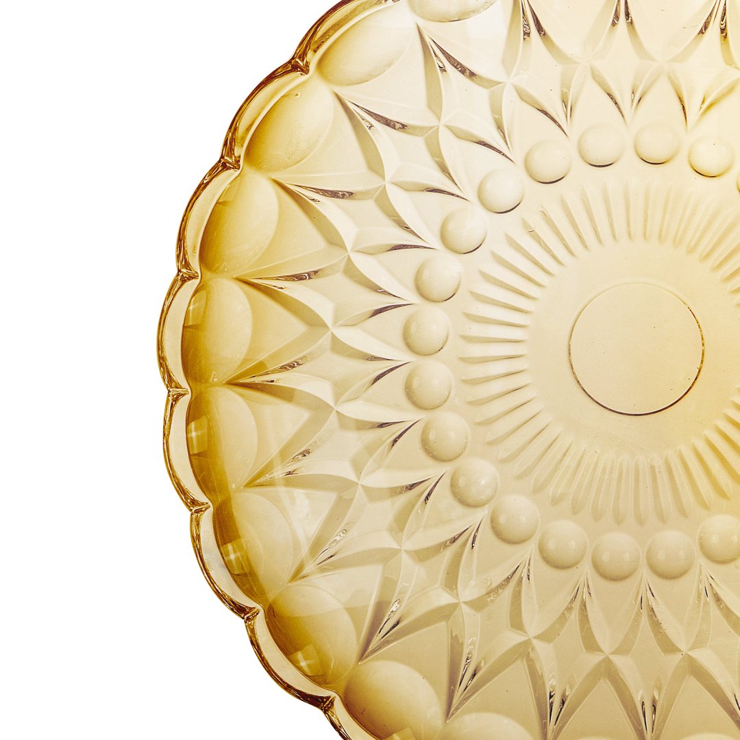 Fotografia para o produto Centro de mesa em cristal ecológico 032,7xA7cm cor âmbar