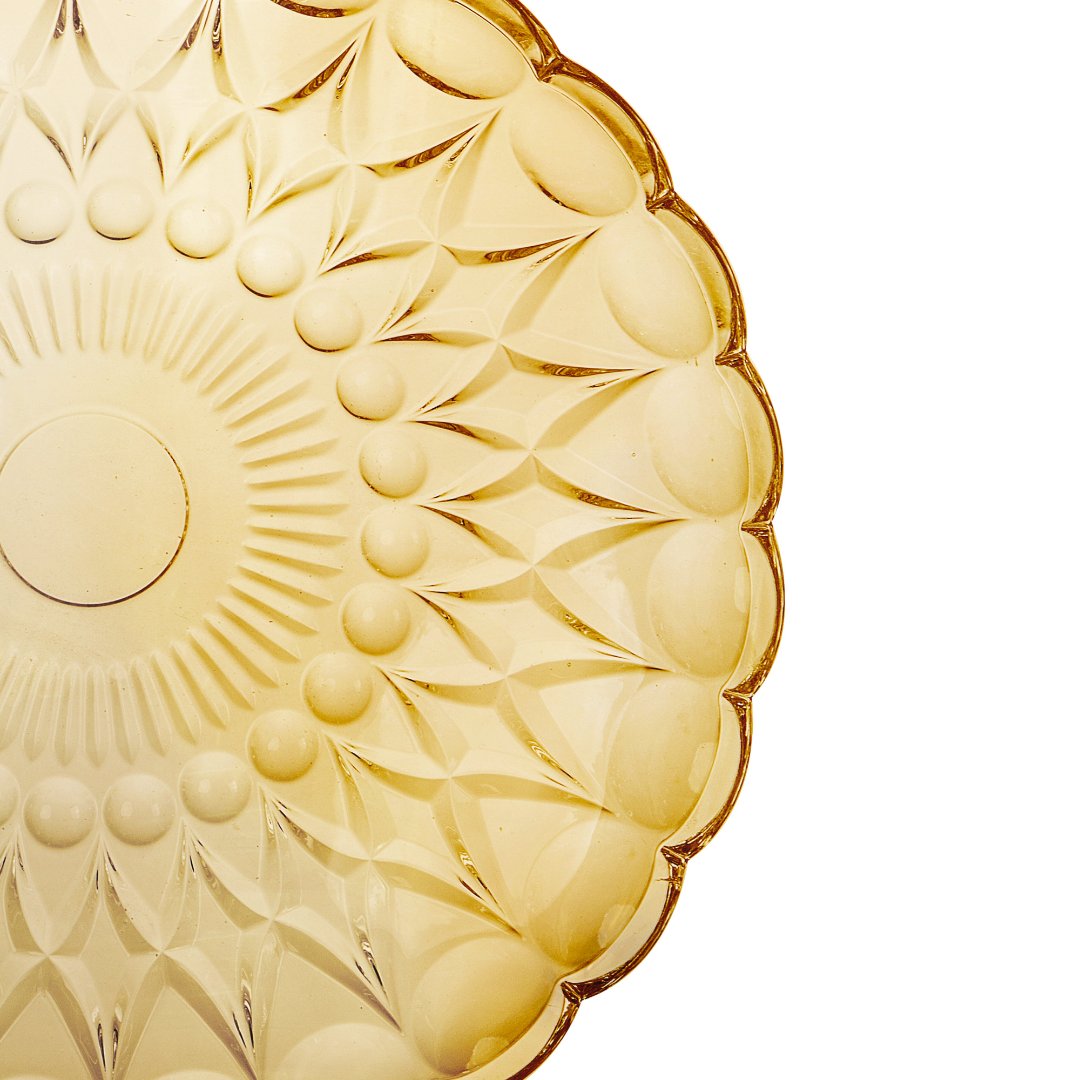 Fotografia para o produto Centro de mesa em cristal ecológico 032,7xA7cm cor âmbar