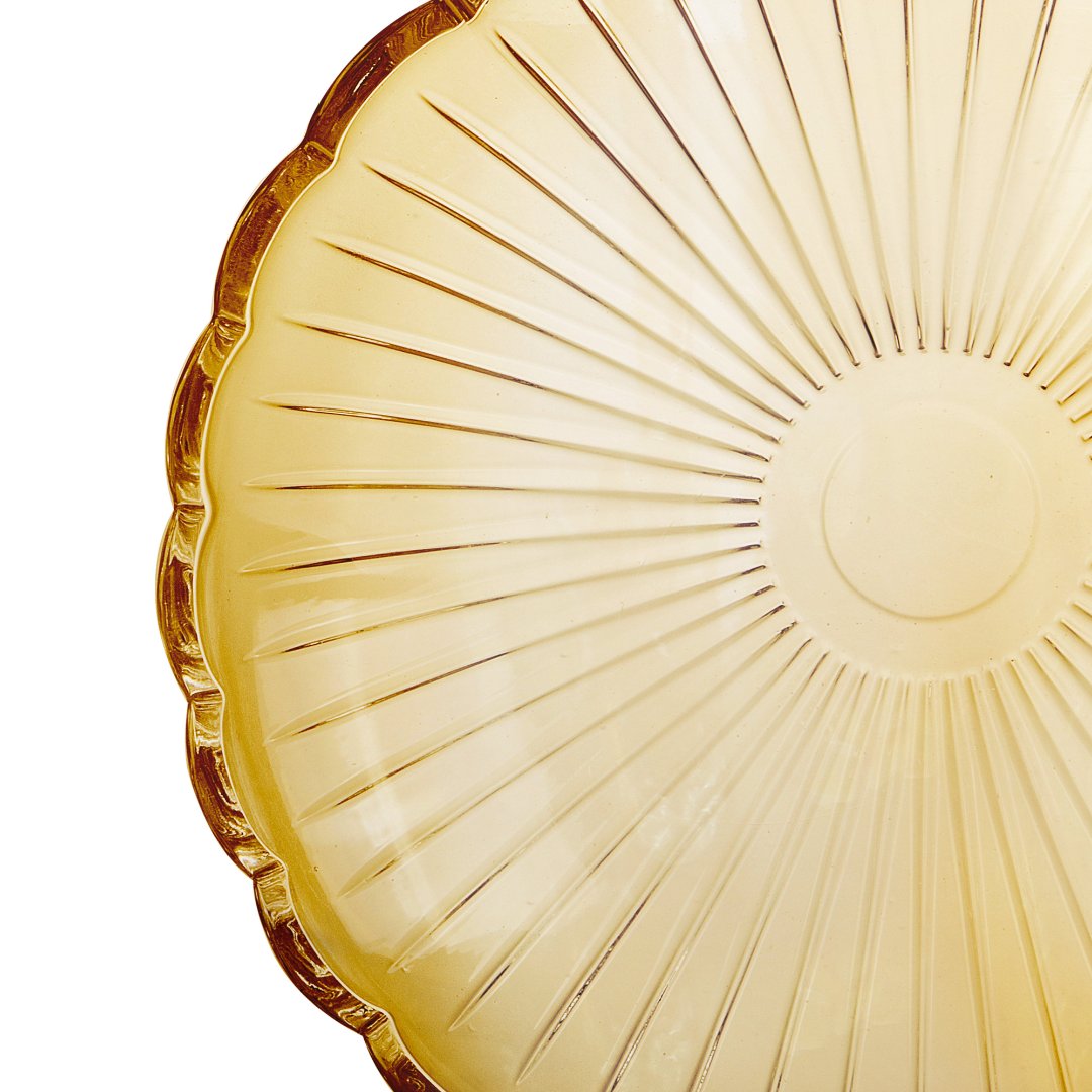 Fotografia para o produto Centro de mesa em cristal ecológico 032,7xA7cm cor âmbar