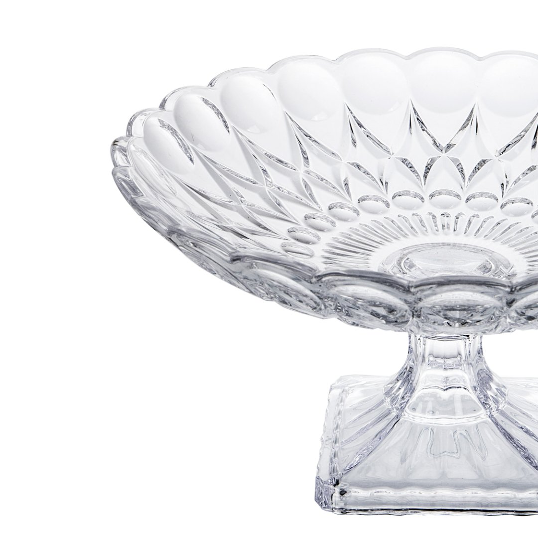 Fotografia para o produto Centro de mesa em cristal ecológico com pé 032,7xA17cm