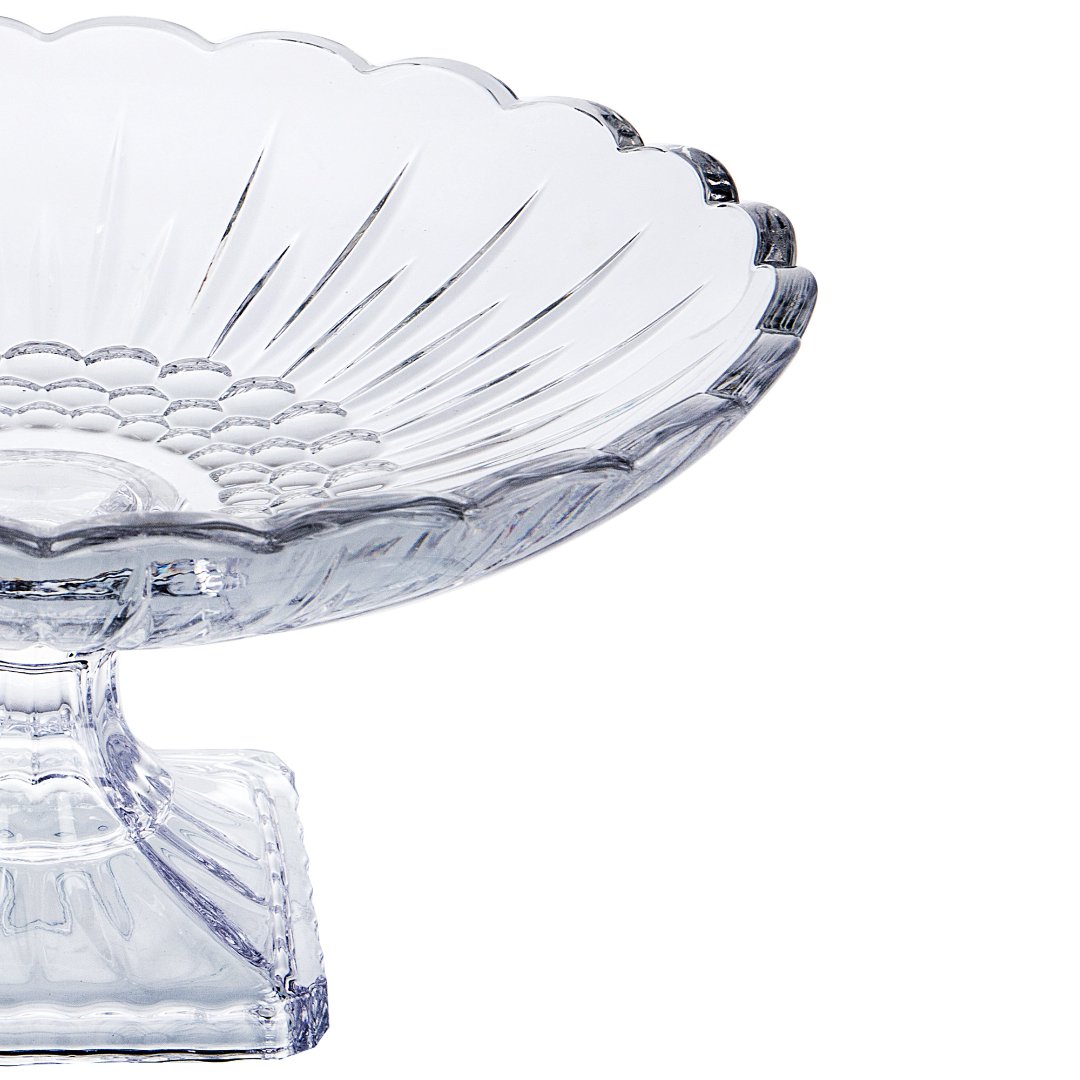 Fotografia para o produto Centro de mesa em cristal ecológico com pé 032,7xA17cm