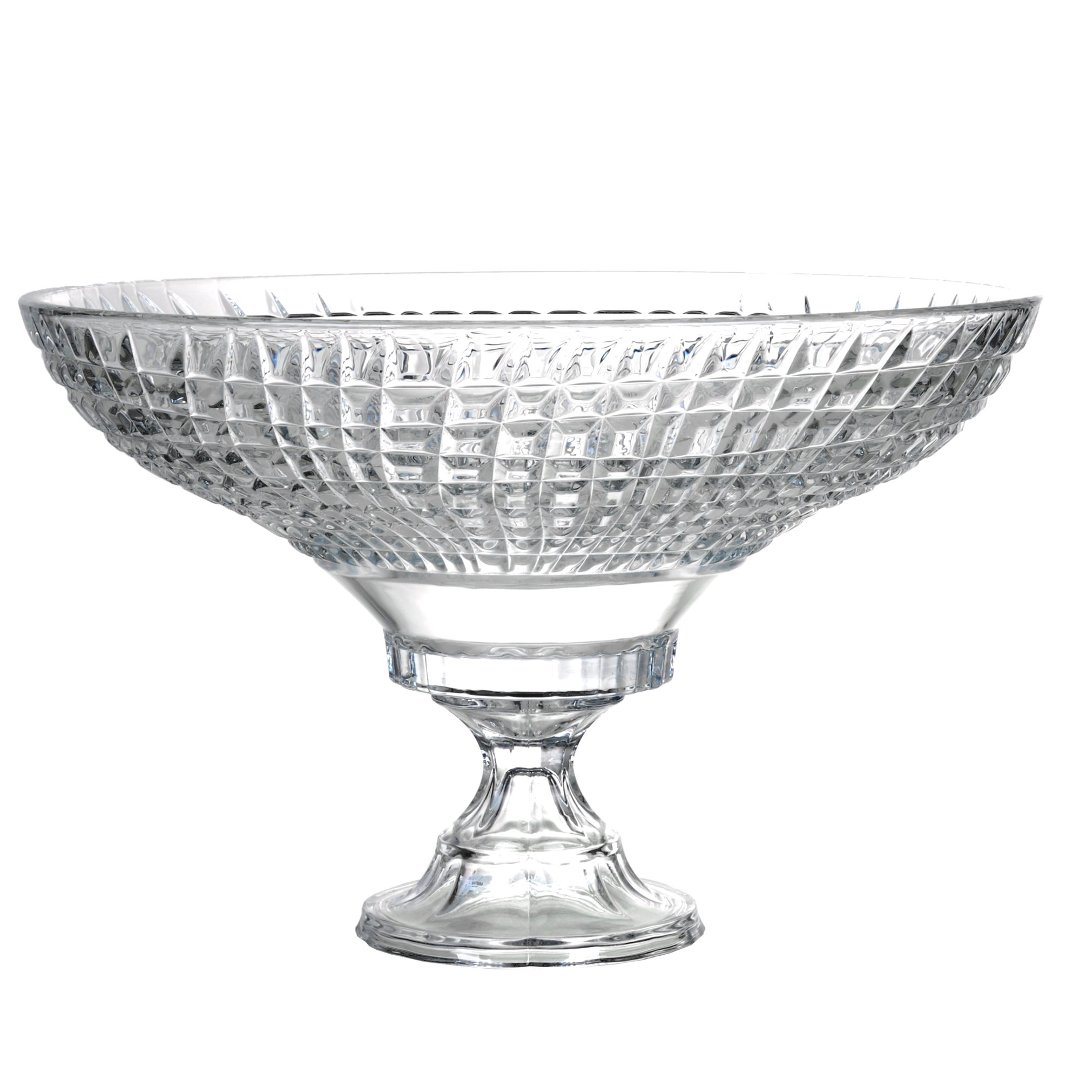 Imagem ilustrativa para Centro de mesa em cristal ecológico com pé D35xA22,7cm