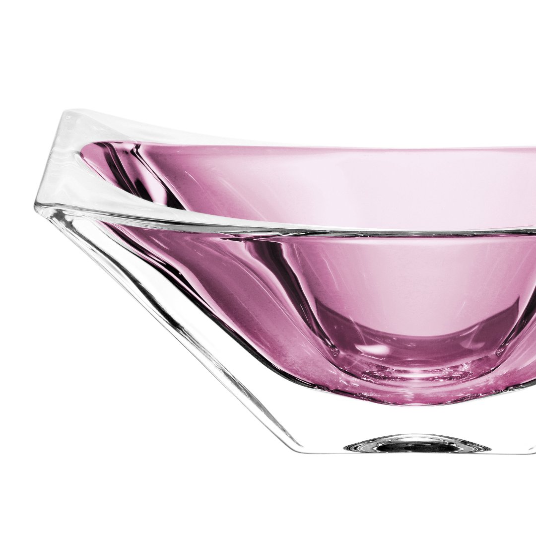 Fotografia para o produto Centro de mesa em cristal ecológico L27xP18xA14cm cor violeta