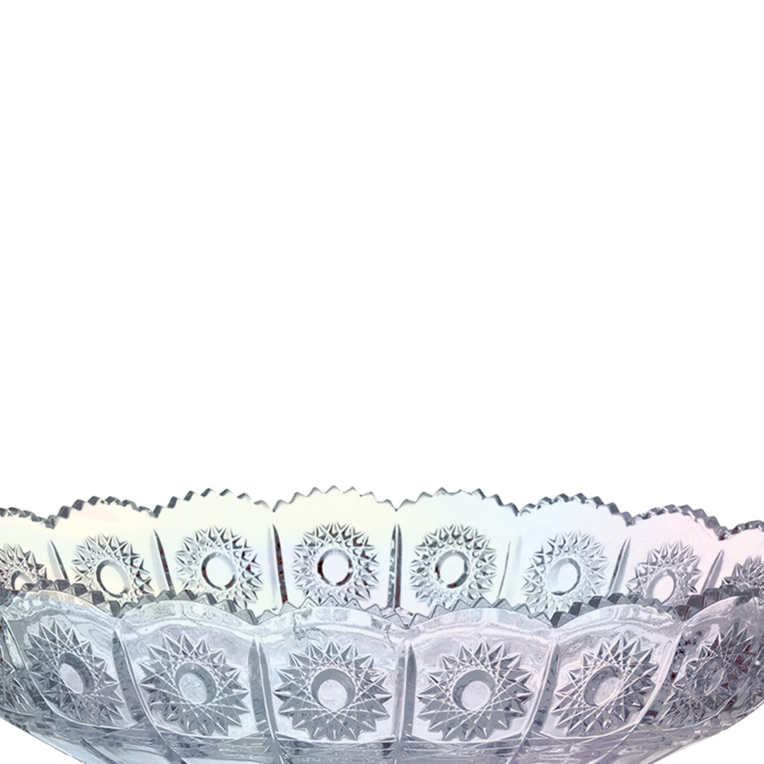 Fotografia para o produto Centro de mesa em cristal ecológico 032,5xA13cm cor furta-cor