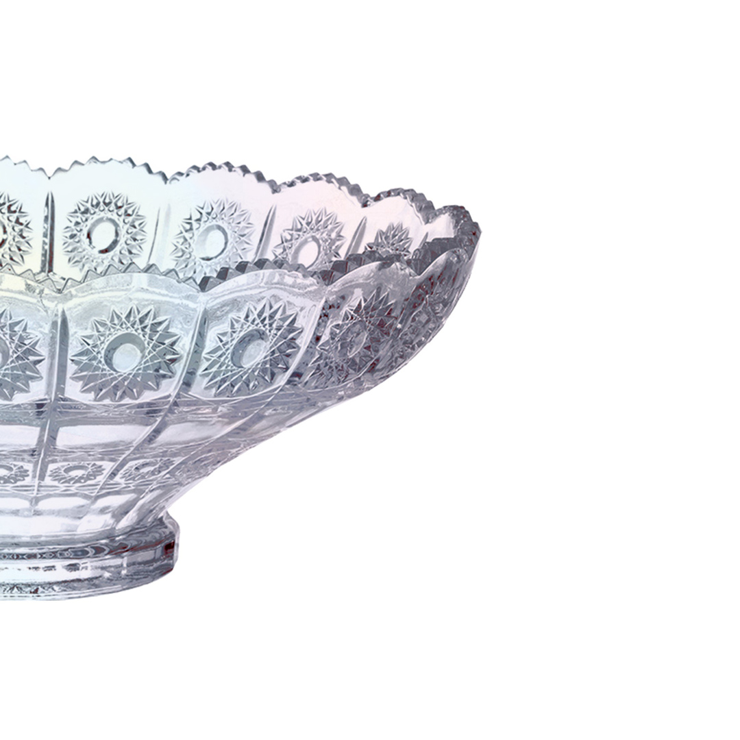 Fotografia para o produto Centro de mesa em cristal ecológico 032,5xA13cm cor furta-cor