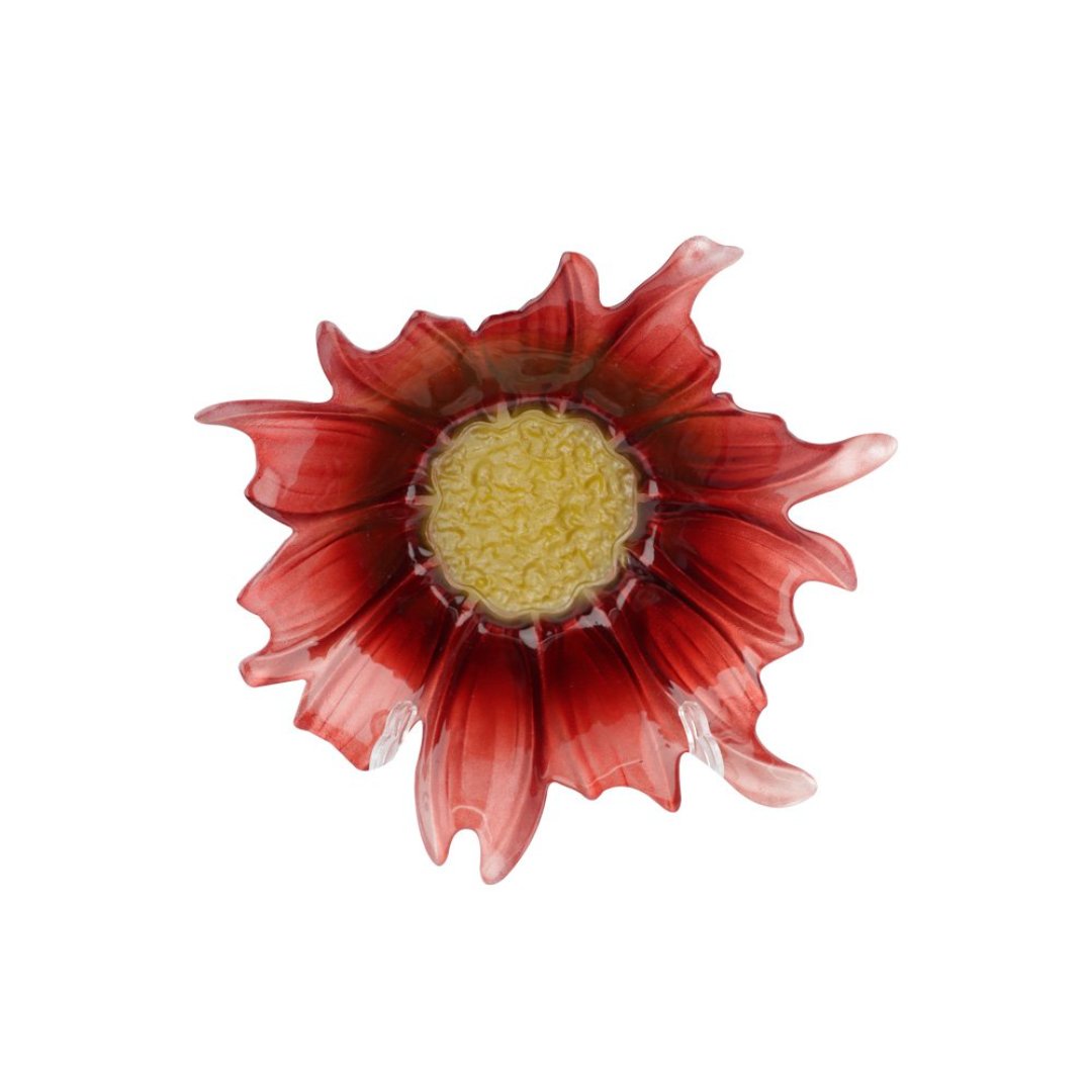 Imagem ilustrativa para Centro de mesa em vidro 10xA3,5 cor rosa e dourado