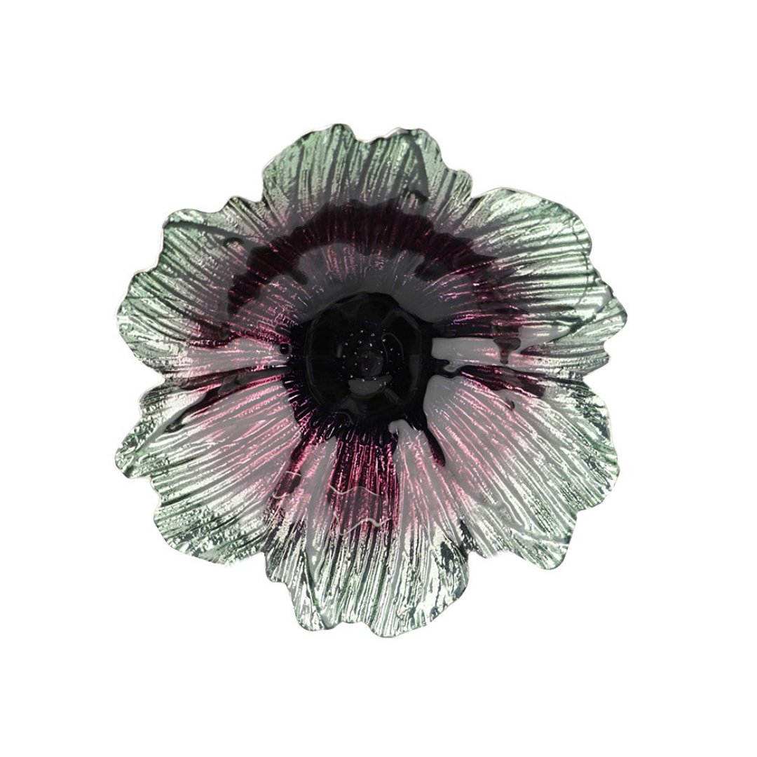 Imagem ilustrativa para Centro de mesa em vidro 20xA5cm cor verde e roxo