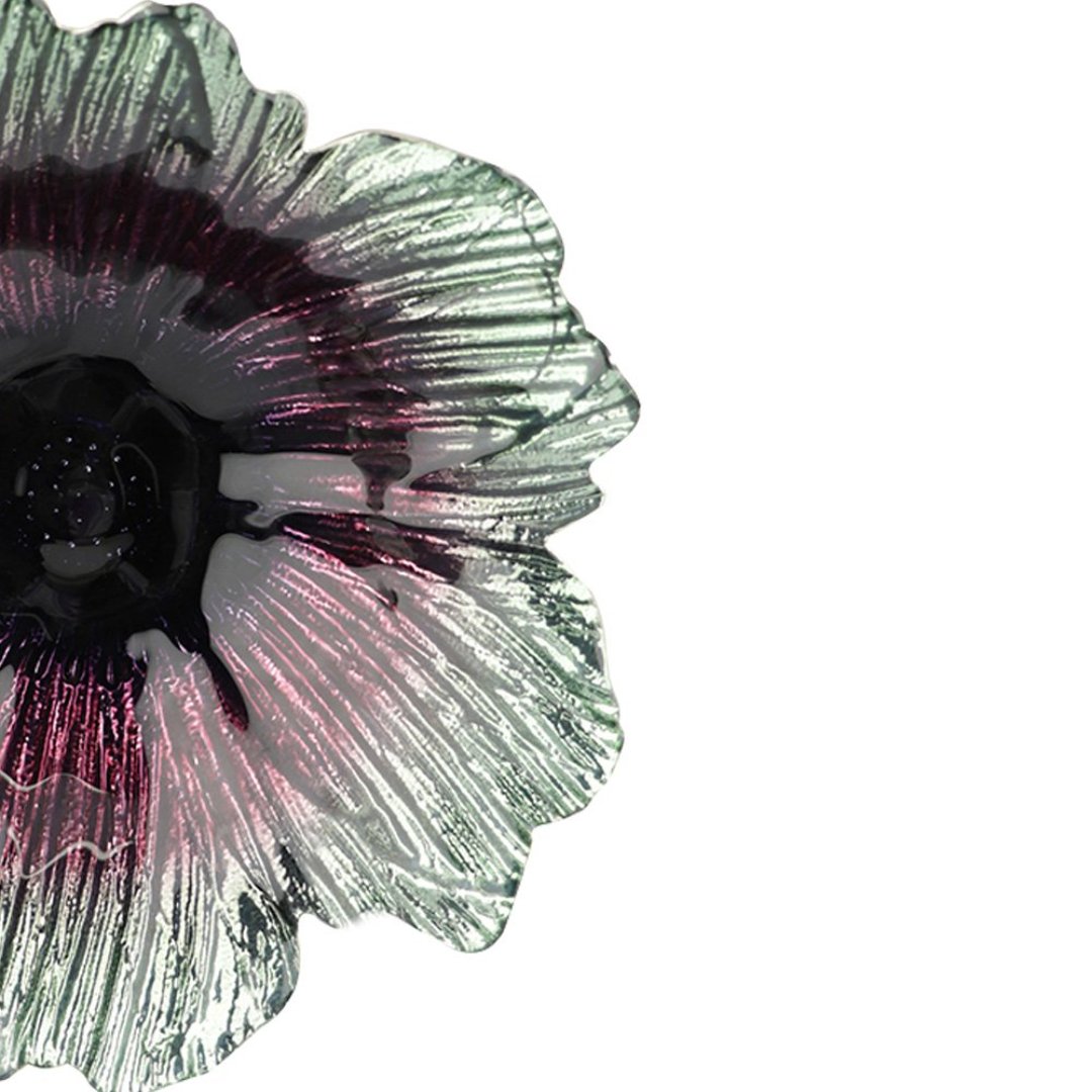 Fotografia para o produto Centro de mesa em vidro 020xA5cm cor verde e roxo