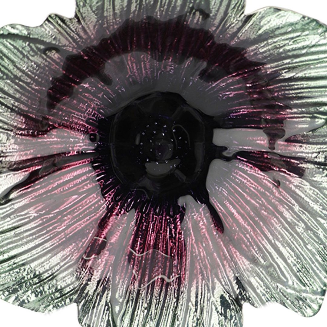 Fotografia para o produto Centro de mesa em vidro 020xA5cm cor verde e roxo