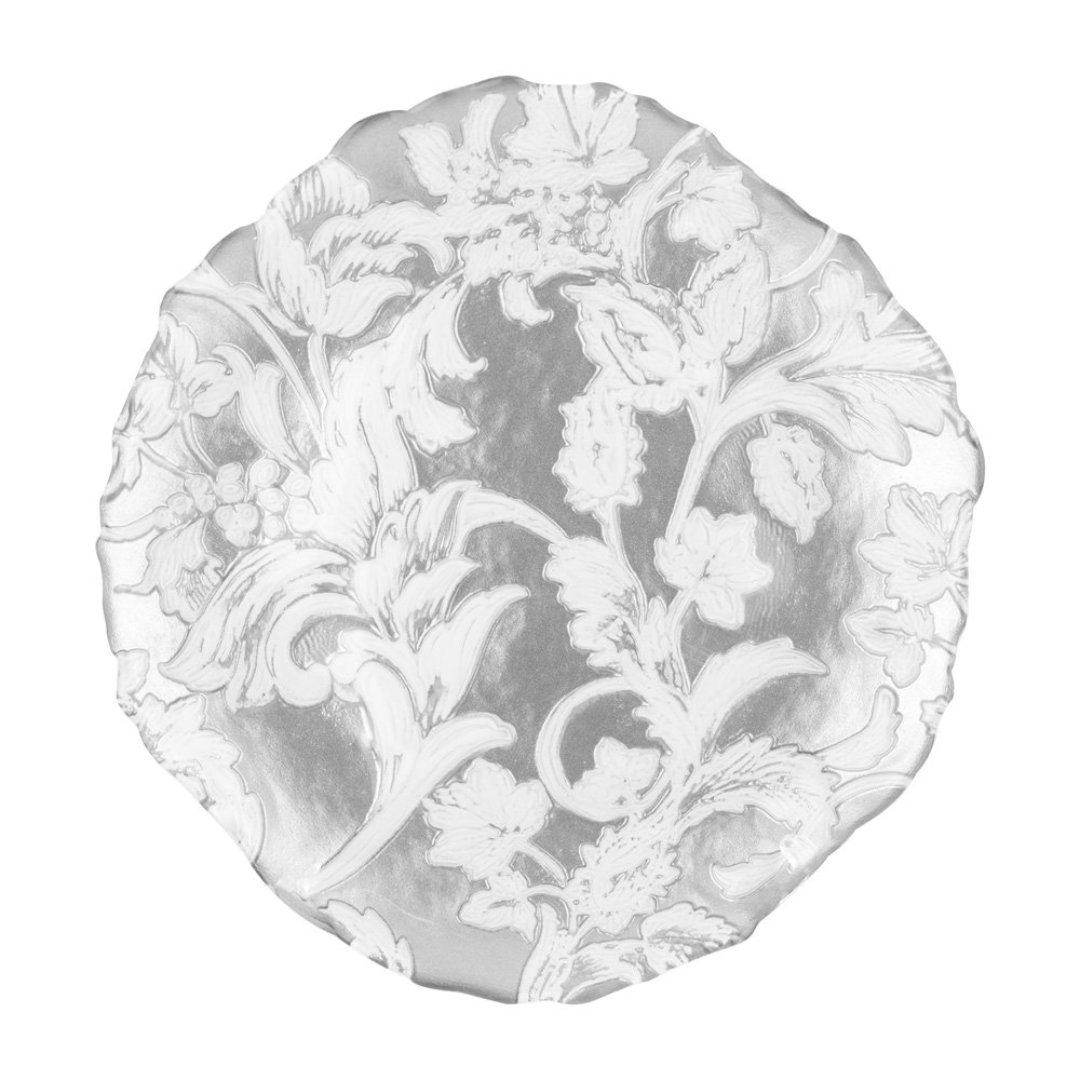 Imagem ilustrativa para Centro de mesa em vidro 21xA2cm cor prata