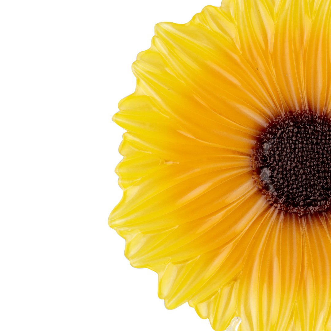 Fotografia para o produto Centro de mesa em vidro 022xA2,5cm cor amarelo e marrom