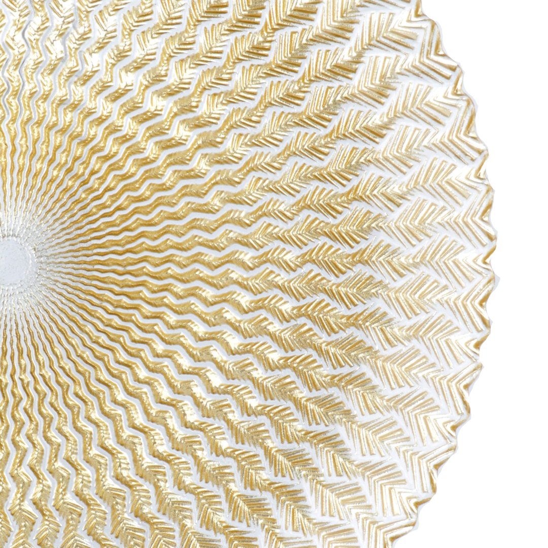 Fotografia para o produto Centro de mesa em vidro 028xA2cm cor dourado