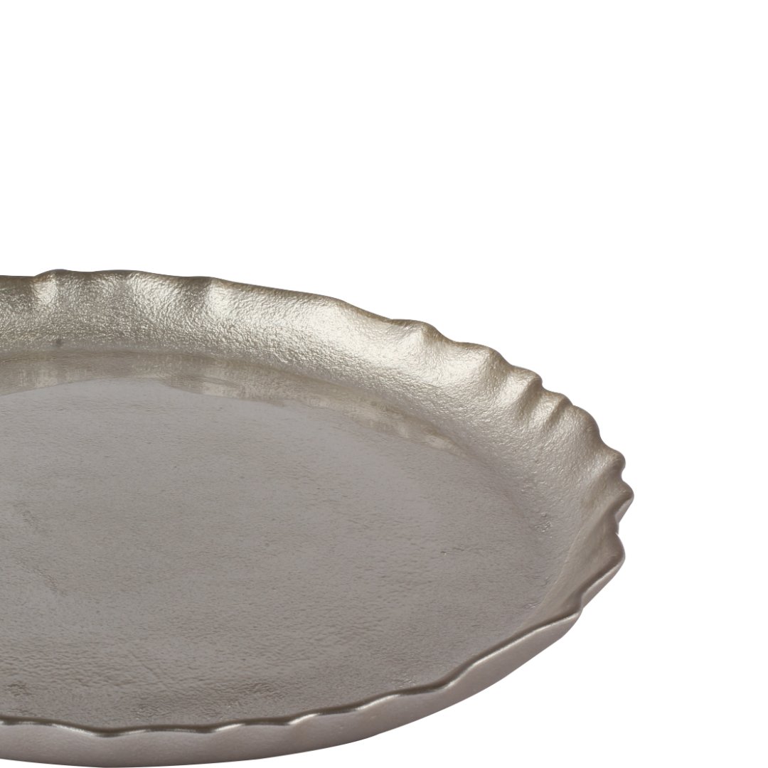 Fotografia para o produto Centro de mesa em vidro 029xA2,5cm cor champanhe