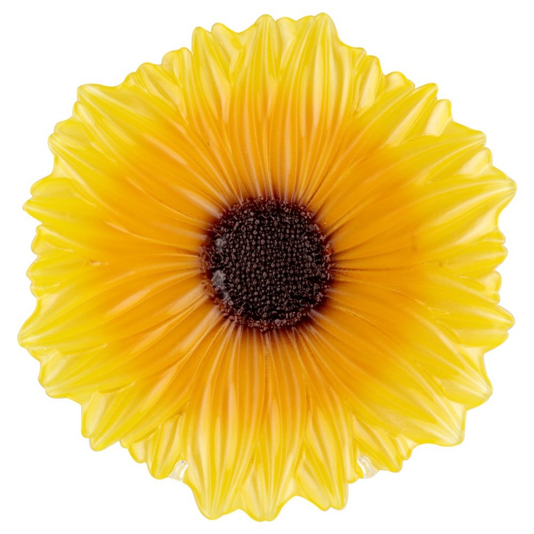 Fotografia para o produto Centro de mesa em vidro 030xA6cm cor amarelo e marrom