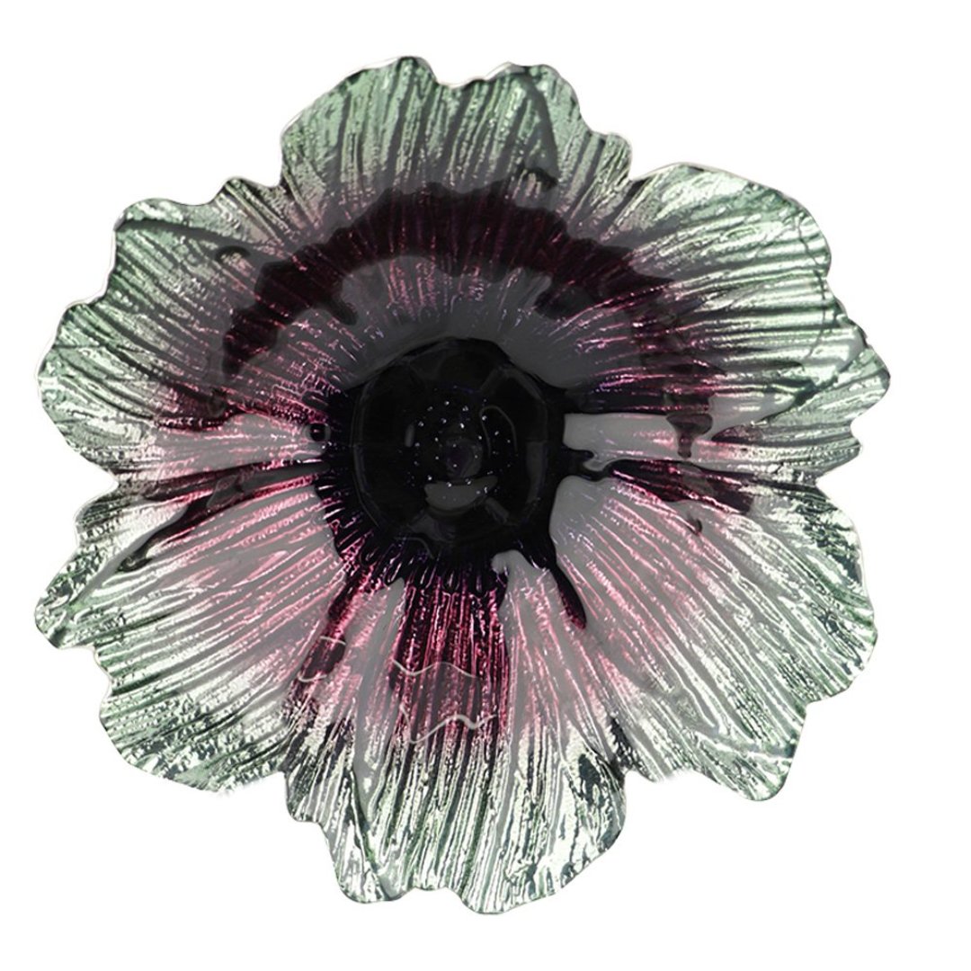 Imagem ilustrativa para Centro de mesa em vidro 30xA7cm cor verde e roxo