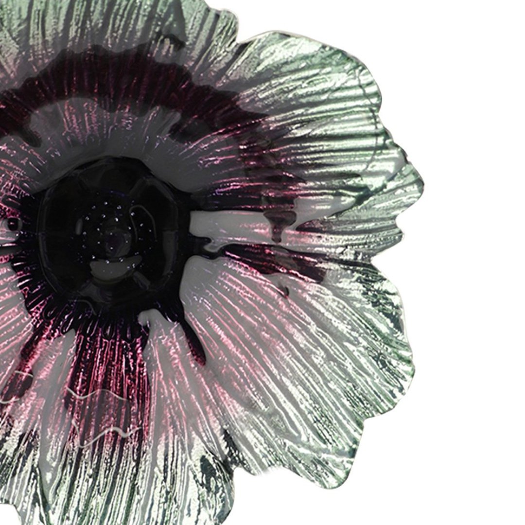 Fotografia para o produto Centro de mesa em vidro 030xA7cm cor verde e roxo