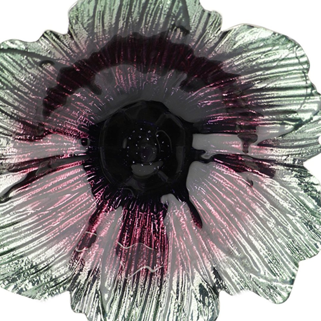 Fotografia para o produto Centro de mesa em vidro 030xA7cm cor verde e roxo