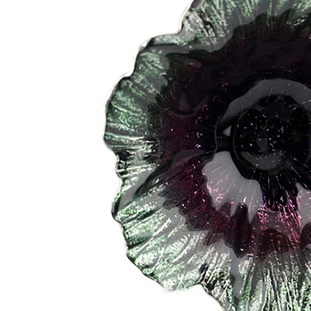 Fotografia para o produto Centro de mesa em vidro 185ml 015xA4,5cm cor verde e roxo