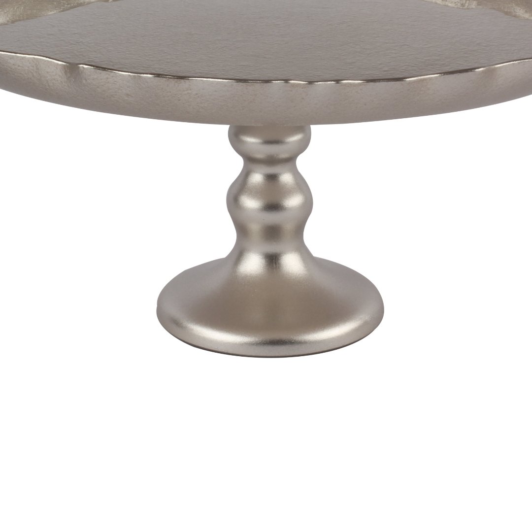 Fotografia para o produto Centro de mesa em vidro com pé 028xA15cm cor champanhe