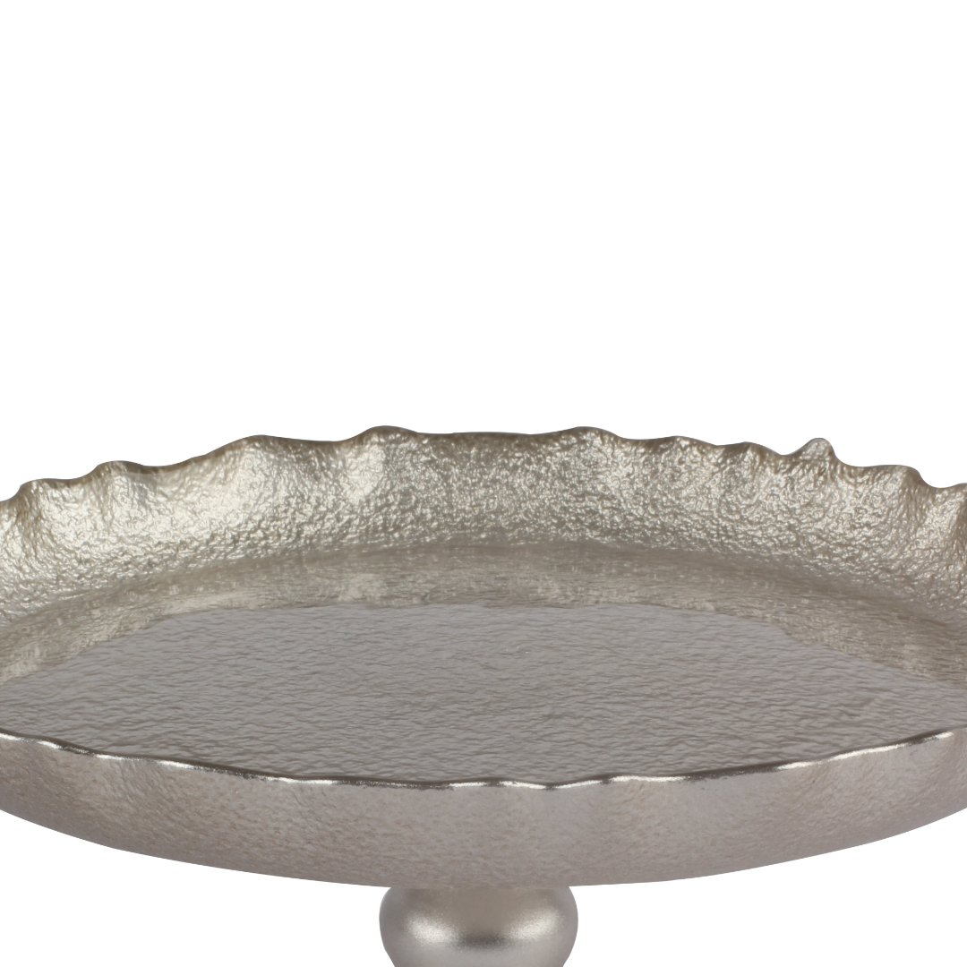 Fotografia para o produto Centro de mesa em vidro com pé 032xA14cm cor champanhe