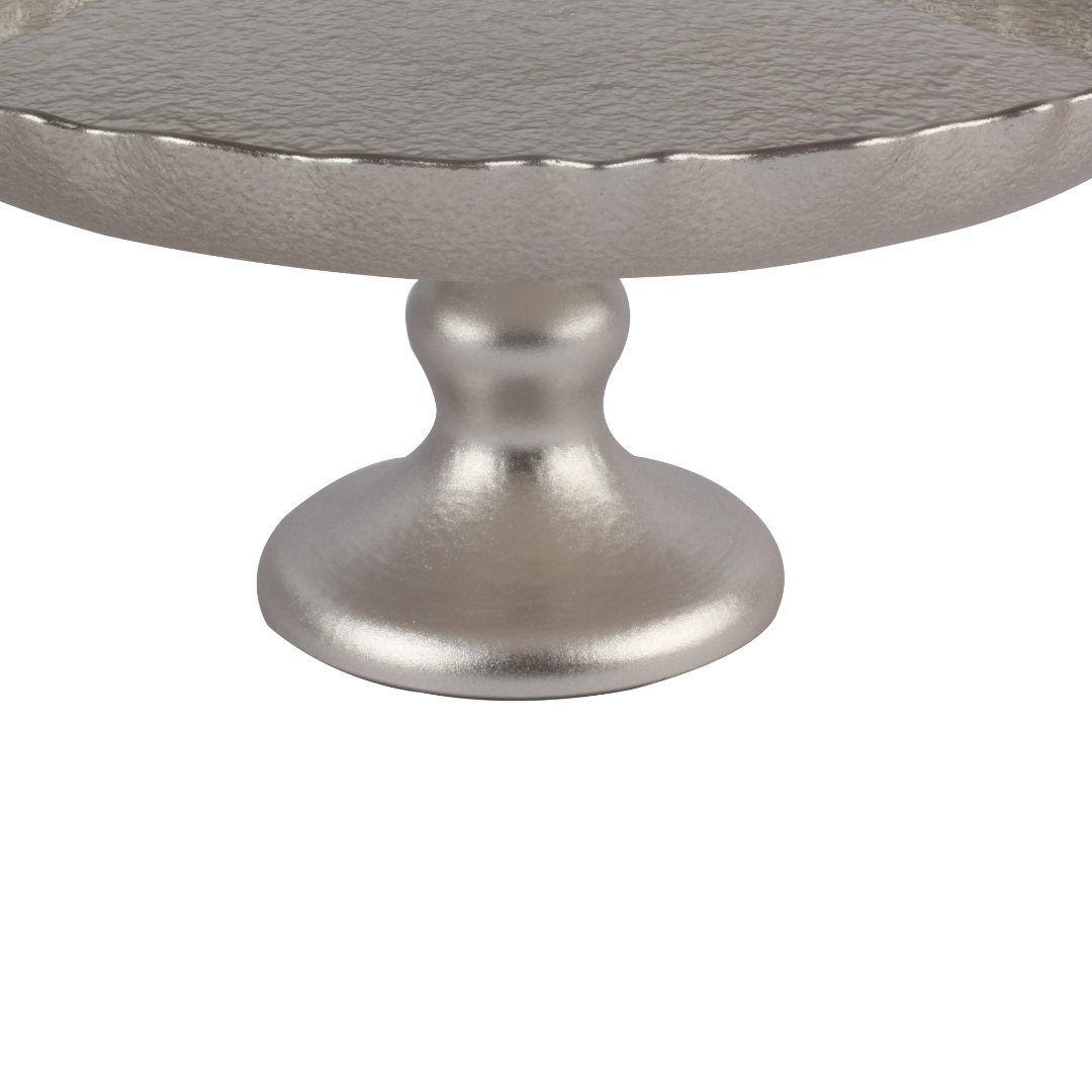 Fotografia para o produto Centro de mesa em vidro com pé 032xA14cm cor champanhe