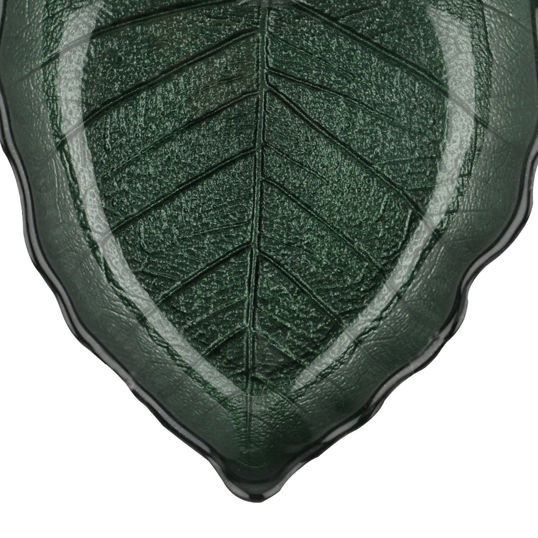 Fotografia para o produto Centro de mesa em vidro L13,5xP11xA3,5cm cor verde