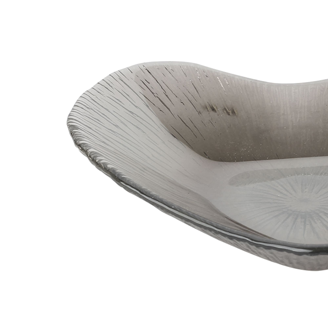 Fotografia para o produto Centro de mesa em vidro L15xP15xA3cm cor fumê luster