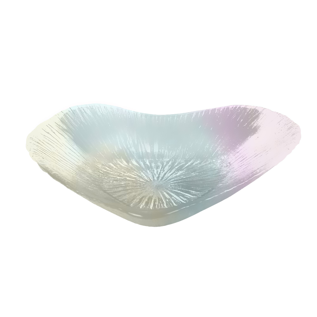 Imagem ilustrativa para Centro de mesa coração em vidro L15xP15xA3cm cor furta-cor