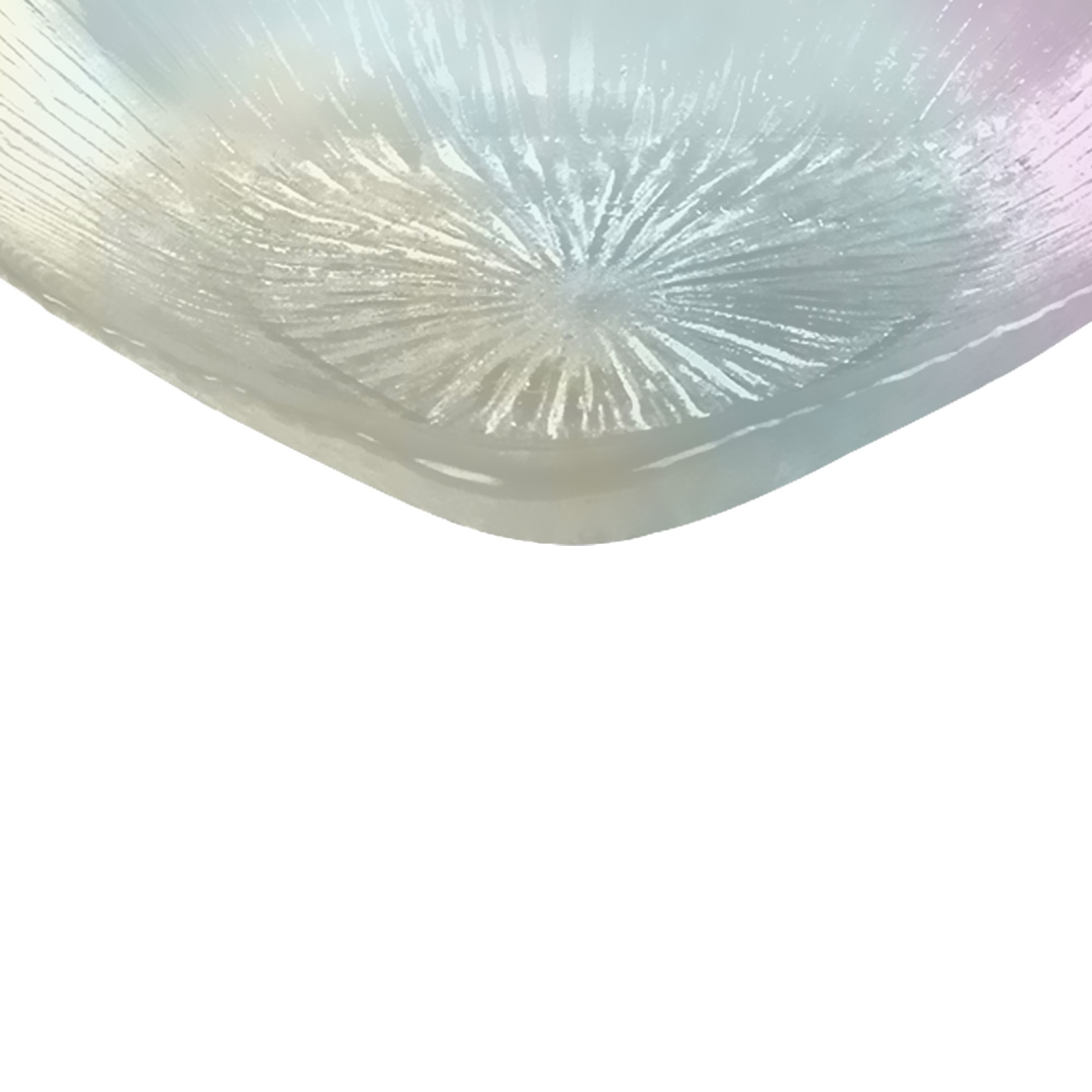 Fotografia para o produto Centro de mesa em vidro L15xP15xA3cm cor furta-cor