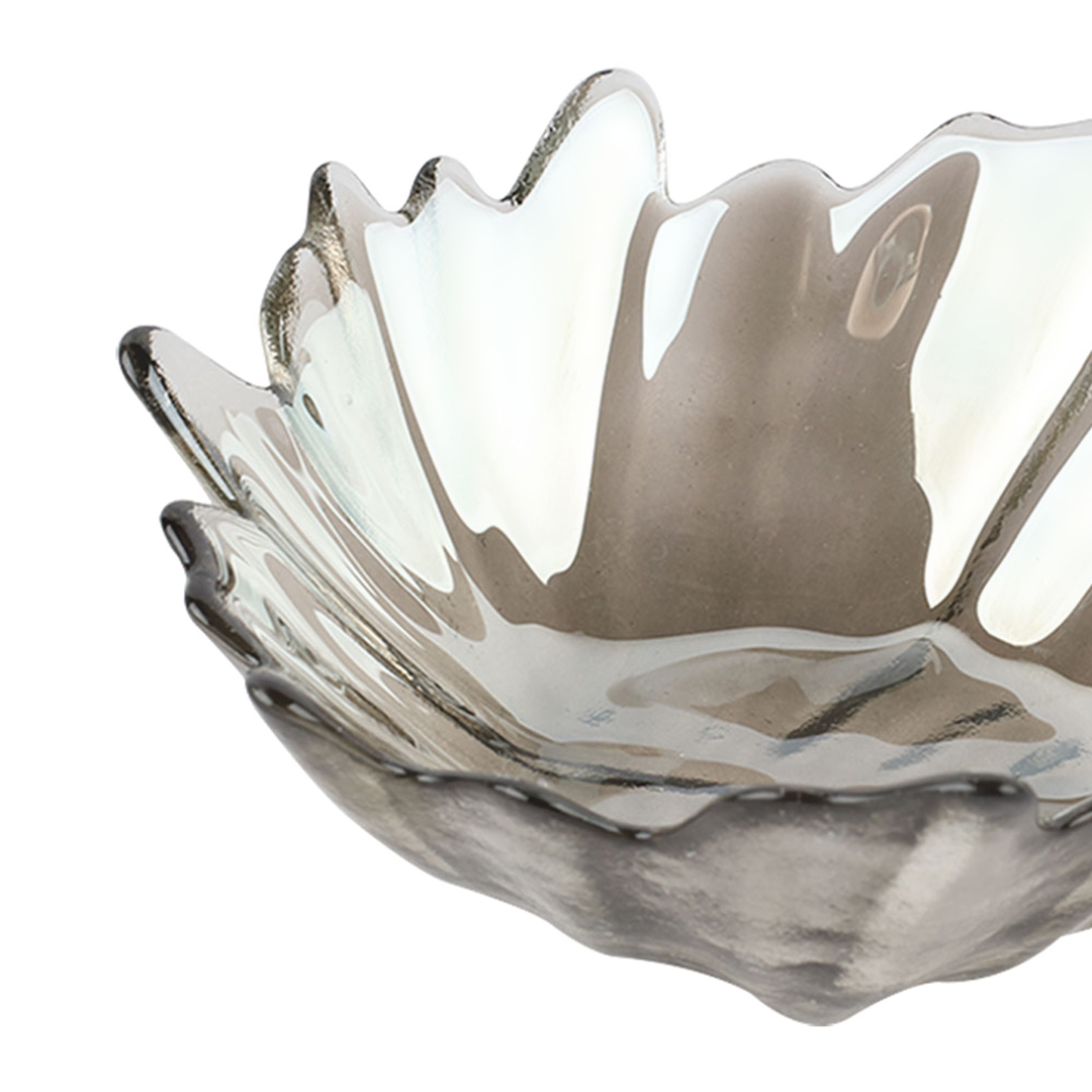 Fotografia para o produto Centro de mesa em vidro L15xP15xA5cm cor fumê luster