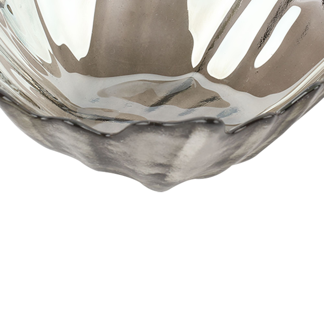 Fotografia para o produto Centro de mesa em vidro L15xP15xA5cm cor fumê luster