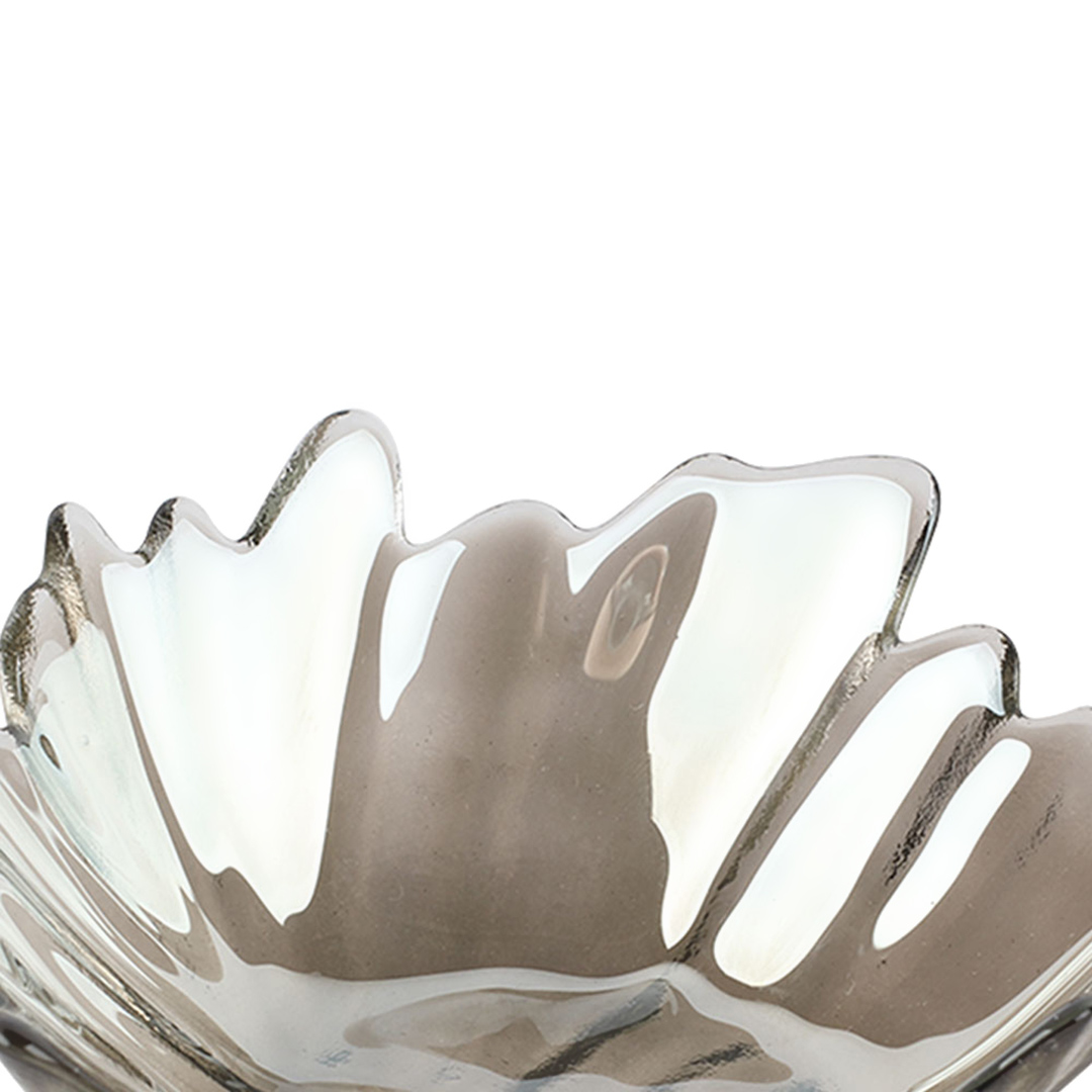 Fotografia para o produto Centro de mesa em vidro L15xP15xA5cm cor fumê luster