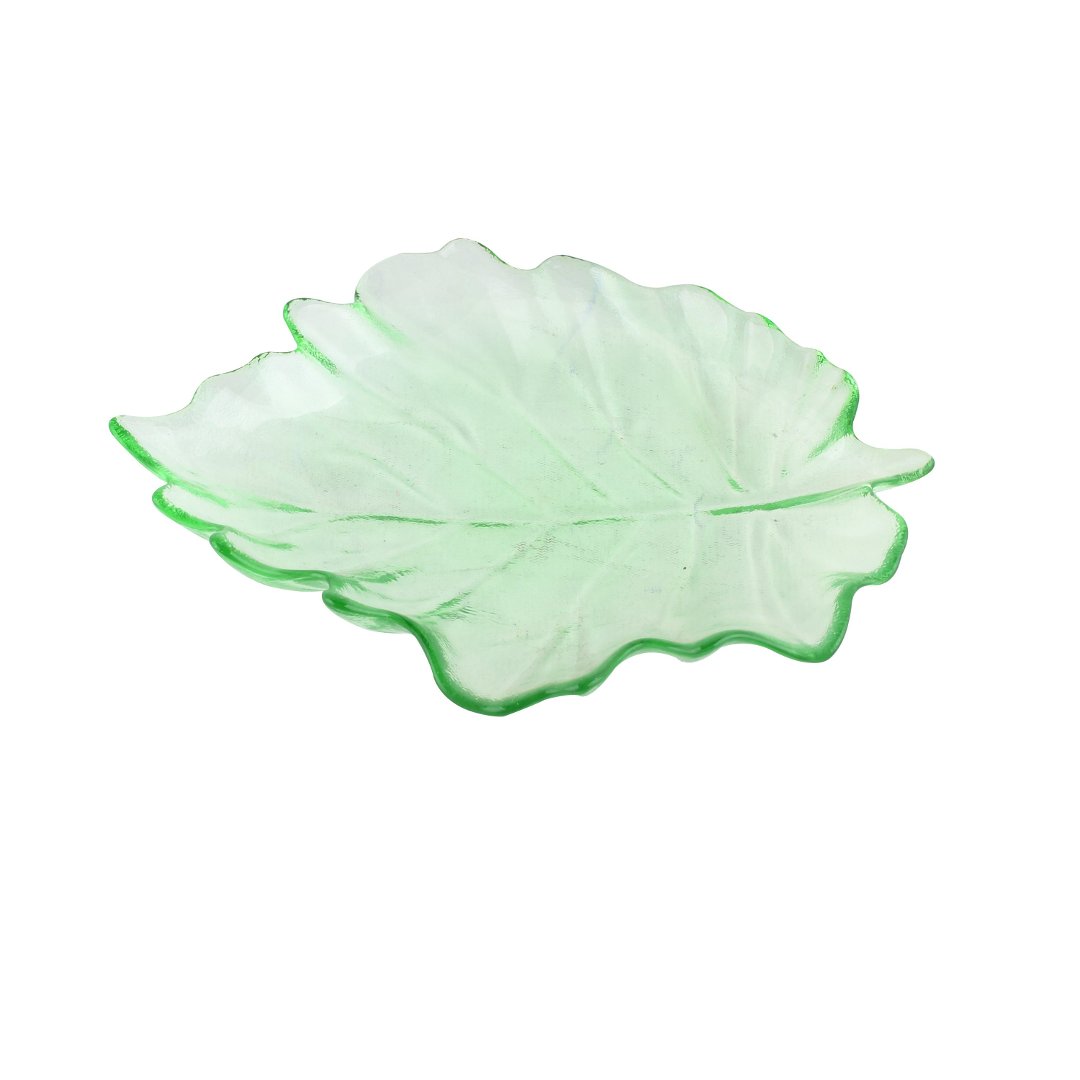 Imagem ilustrativa para Centro de mesa em vidro P18xL21xA3cm verde