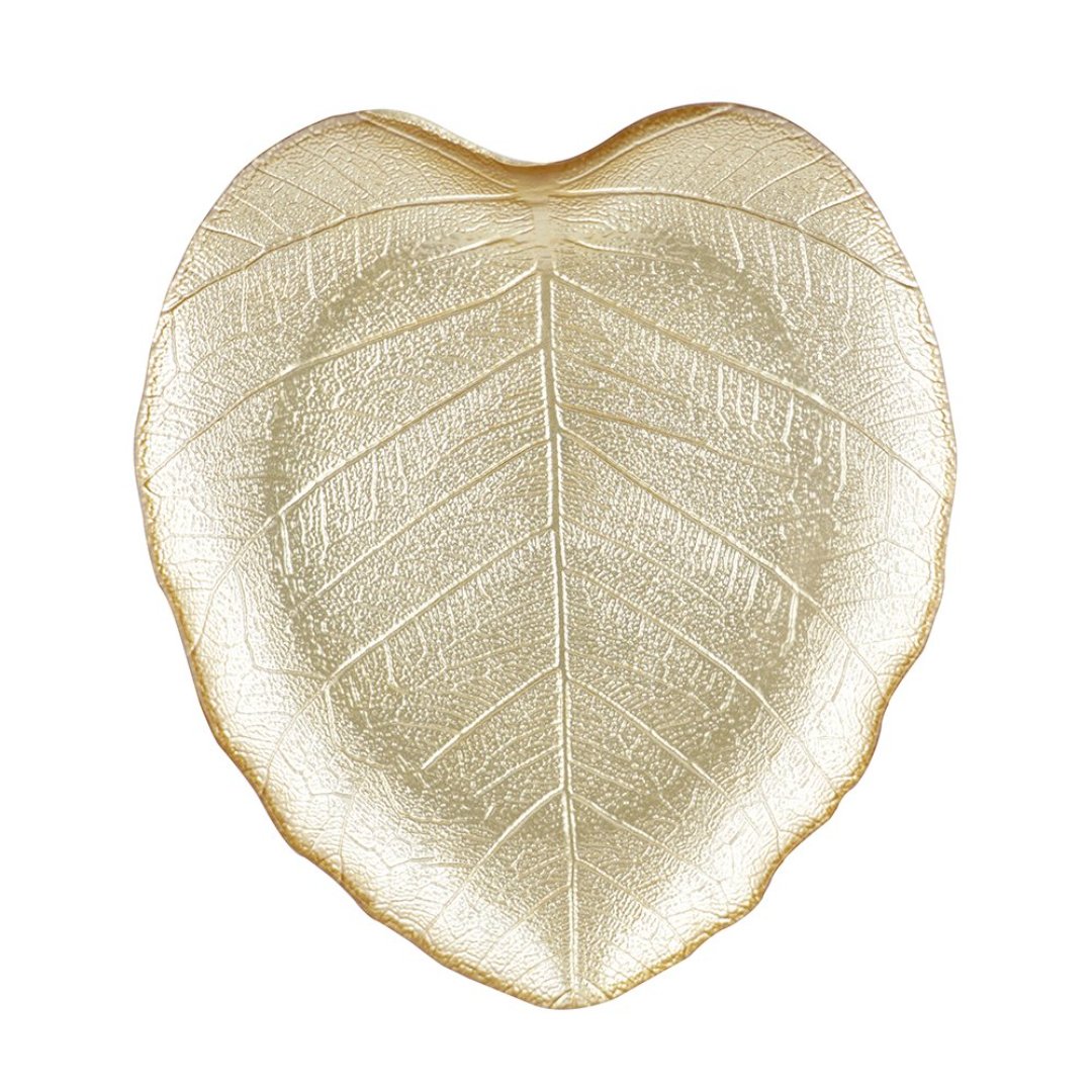 Fotografia para o produto Centro de mesa em vidro L23,5xP20xA2,5cm cor dourado